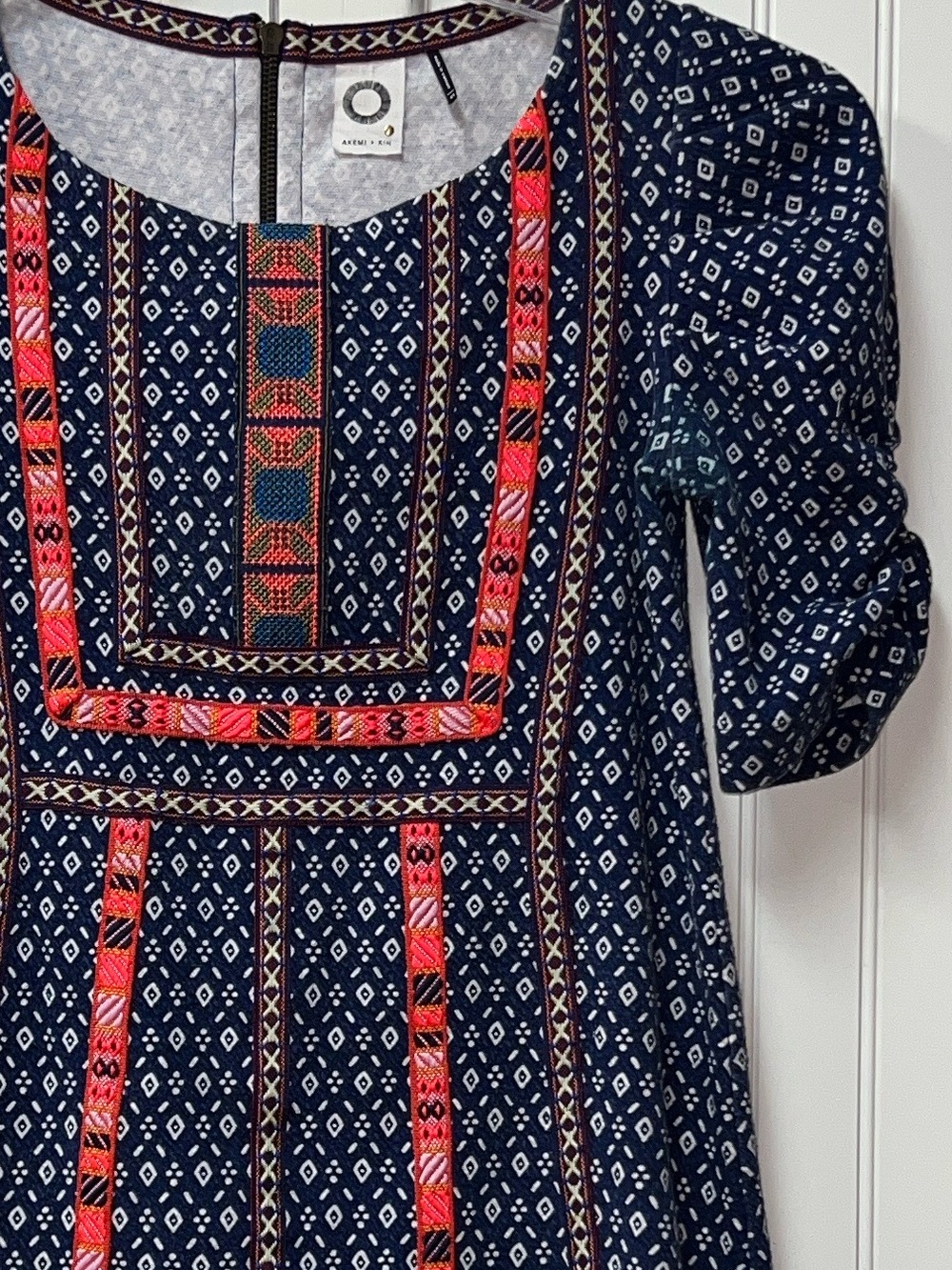 Anthropologie Akemi + Kin Embroidered Tunic Shirt XS